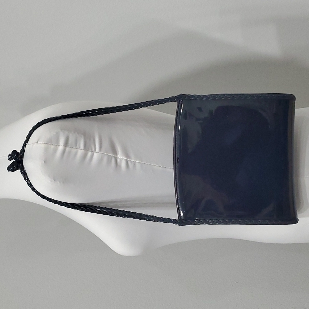 Harry Rosenfeld blue patent leather purse